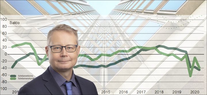 Helsingin seudun kauppakamarin johtajan Markku Lahtisen mukaan näkymät yrityksissä ovat odotetun synkät.