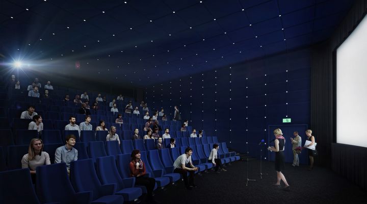 Kino Regina aloittaa toimintansa Oodissa tammikuussa 2019. Kuva: Arkkitehtitoimisto ALA