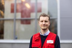 Punaisen Ristin kotimaan valmiustoiminnan päällikkö Aki Pihlaja. Kuva: Marjaana Malkamäki