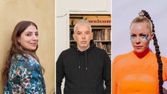 Taideyliopiston Vuoden alumnit 2022 Dalia Stasevska, Adel Abidin ja Paula Vesala. Kuvaus: Veikko Kähkönen, Petri Summanen, Vilma Töyräs.