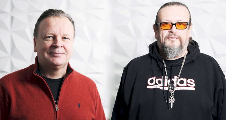 Jari Komulainen ja Markus Selin, Mannerlaatta Oy. Kuva: Pekka Mustonen