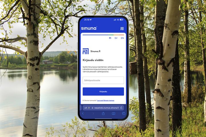 Sinuna mahdollistaa turvallisen kirjautumisen useisiin eri palveluihin.