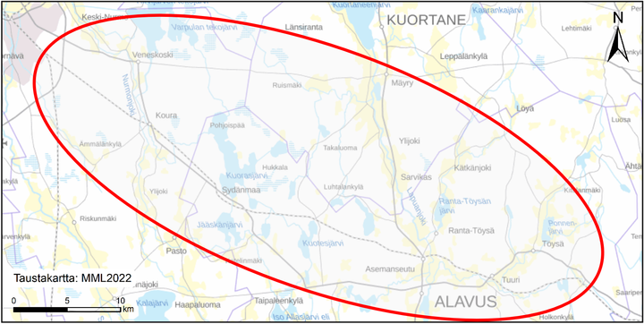 Suunnitteluosuus on noin 65 kilometrin mittainen tieosuus Seinäjoen itäiseltä ohikulkutieltä Alavuden Hakojärvelle.