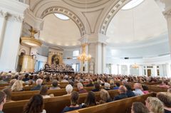 Kirkon musiikkijuhlien konsertteja järjestetään myös kirkoissa. Cantores Minores esiintyy Tuomiokirkossa pe 19.5. klo 20.30. Kuva: Pentti Mansukoski