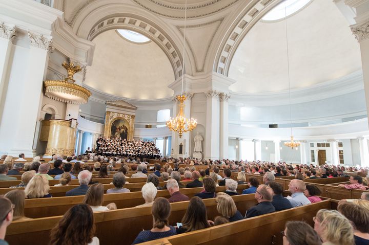 Kirkon musiikkijuhlien konsertteja järjestetään myös kirkoissa. Cantores Minores esiintyy Tuomiokirkossa pe 19.5. klo 20.30. Kuva: Pentti Mansukoski