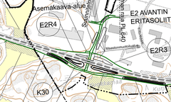 Avantin eritasoliittymä sijaitsee Kauselan ja Tuulissuon eritasoliittymien välisellä tiejaksolla. Katuyhteys yhdistyy Länsi-Avantintielle. Kehätien varteen rakennetaan jalankulku- ja pyöräilyväylä.