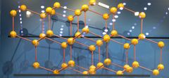 Diamond cubic crystal structure. University of Helsinki, Department of Geology and Geochemistry. Photo: Linda Tammisto