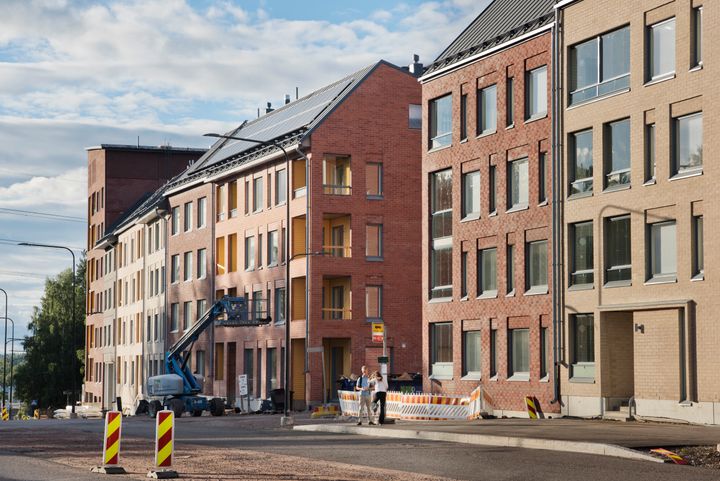Asuntorakentamista Kuninkaantammessa. Kuva: Susa Junnola.