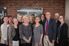 JYU avoimen auditoinnissa olivat mukana mm. Päivi Patja (vas.), Katja Mielonen, Virpi Uotinen, Riina Kärkkäinen, Merja Karjalainen, Annamaija Oksanen, Anja Oskamp (EADTU), Minna Kallinen-Kuisma, Jon Rosewell (EADTU), Jukka Lerkkanen ja Mirva Huovinen