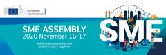 Eurooppalainen yrittäjyyden edistämispalkinto (EEPA) jaetaan vuosittain SME Assembly tapahtuman yhteydessä menestyksekkäimmille yritystoiminnan ja yrittäjyyden edistäjille. Kuva: Euroopan komission tunnus SME Assembly tapahtumasta.