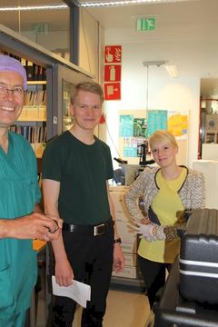 Kuvassa Ilkka Immonen, Aleksanteri Aspelund ja Salli Antila