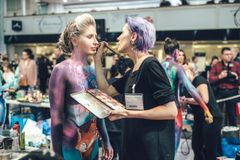 Bodypaintingin ja Maskeerauksen SM-kisat käydään I love me -messuilla. Kuva: I love me 2017, Messukeskus.