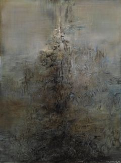 Zao Wou-Ki: Maalaus (1959). Kansallisgalleria / Ateneumin taidemuseo. Kuva: Kansallisgalleria / Hannu Aaltonen.