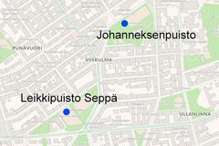 Kohteiden sijainti, Helsingin kaupunki