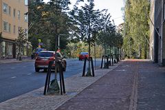 Katunäkymä Mechelininkadulta parin vuoden katuremontin jälkeen. Taka-Töölö. Kuva: Roy Koto