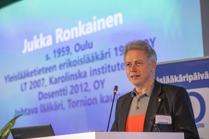 Vuoden yleislääkäri Jukka Ronkainen Torniosta