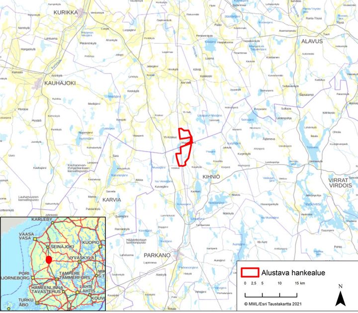 Lylyharjun alueelle suunnitellaan enintään 16 uuden tuulivoimalan rakentamista.