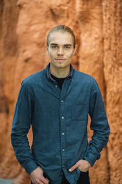 Elias Vänskä, author of the best master’s thesis in mathematics, physics or computer science of 2022. Photo by Reino Hartikainen