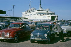 Autolautta M/S Skandia aloitti liikennöinnin Turusta Norrtäljeen keväällä 1961. Kuva: Keijo Hakanen 1964 / Turun museokeskus