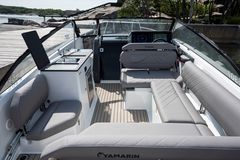 The real heart of the boat, however, is its spacious open space where up to eight people can socialise in comfort.