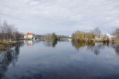 Pielisjoen keskivirtaama oli hieman tavanomaista suurempi huhtikuussa. Kuva: Tanja Heimonen / Pohjois-Karjalan ELY-keskus.