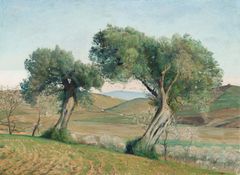 Werner von Hausen: Italian Landscape, 1901, oil on canvas, 45 x 60,6 cm. Tampere Art Museum. Photo: Jari Kuusenaho / Tampere Art Museum.