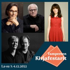 Tampereen Kirjafestareilla nähdään suuri määrä kotimaisia kärkikirjailijoita