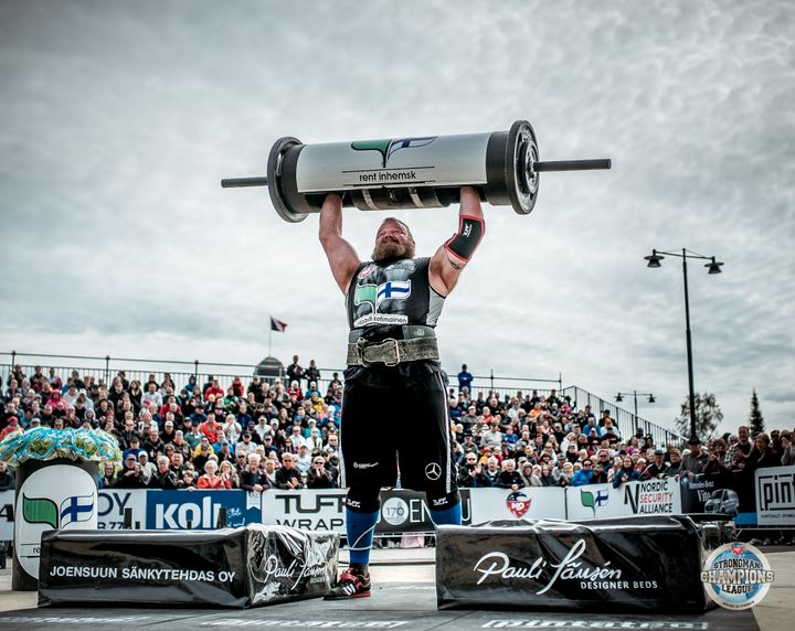 Antti Mourujärvi osallistuu Strongman Champions Leaguen osakilpailuun APCONissa. Kuva: Strongman Champions League.