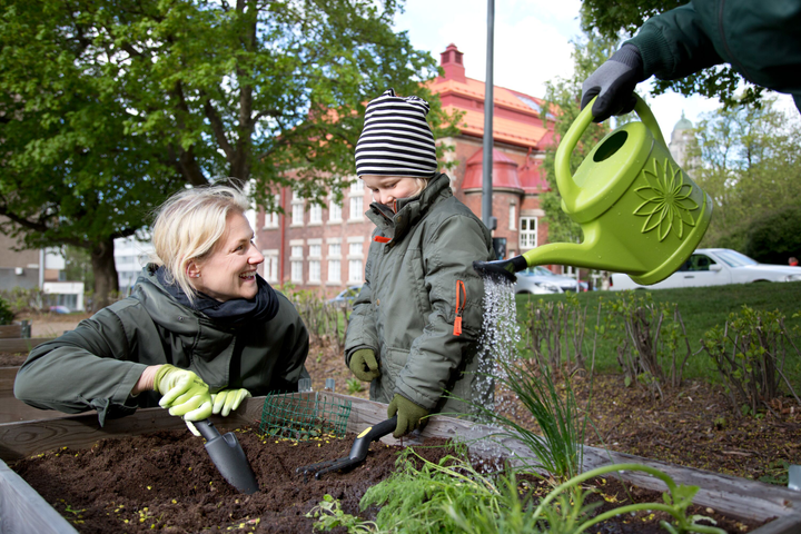 Taloyhtiöviljely tuo yhteisöllisyyttä naapurustoon.