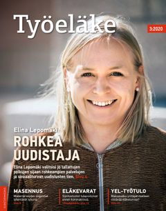 Kansanedustaja Elina Lepomäen haastattelu Työeläke-lehdessä 3:2020.
