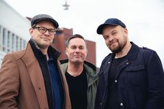 Take Two Studios -tuotantoyhtiön perustajat Eero Hietala (vas.), Lasse Koskinen ja Ilkka Hynninen. HANDOUT.