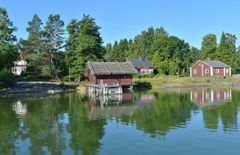 Saaristomuseoalue mereltä päin. Kuva: EKM/ Tommi Heinonen