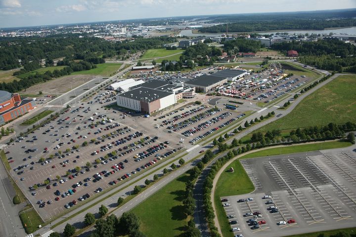 Kuva Turun Messuista ilmasta käsin vuodelta 2011.