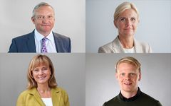 Kuvassa BDO:n uudet vero- ja lakiasiantuntijat.  Ylhäältä vasemmalta alkaen Lasse Rosengren, Martina Ehrström, Heidi Hannuksela ja Tommi Hiltunen.