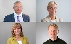 Kuvassa BDO:n uudet vero- ja lakiasiantuntijat. Ylhäältä vasemmalta alkaen Lasse Rosengren, Martina Ehrström, Heidi Hannuksela ja Tommi Hiltunen.