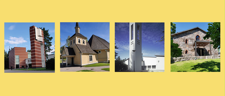 Uudella seurakunnalla tulee olemaan 3 kirkkoa ja yksi kappeli.