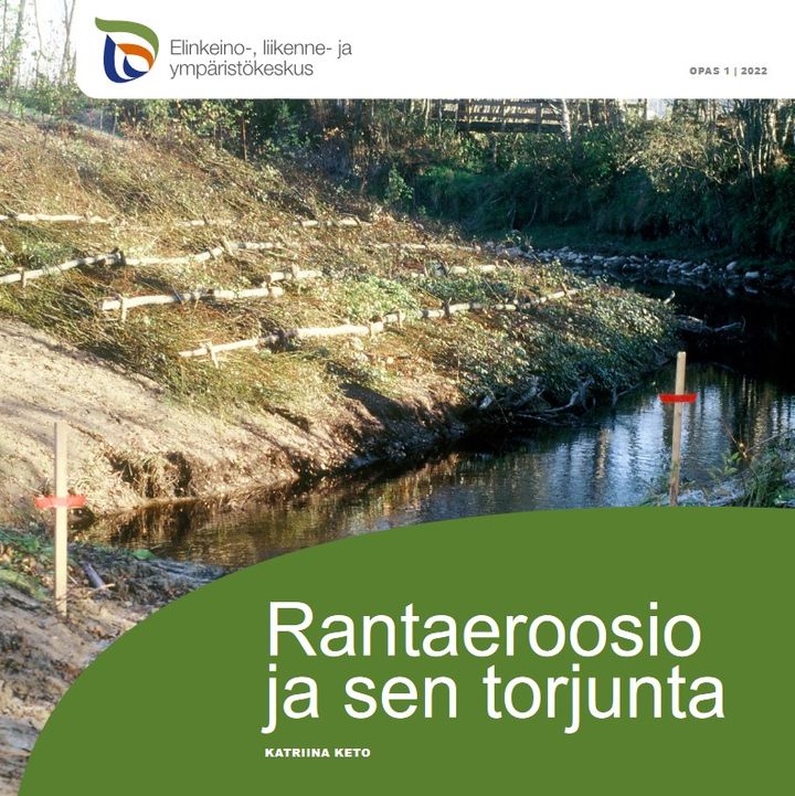 Kansikuva: Rantaeroosio ja sen torjunta. Opas 1/2022 ELY-keskus