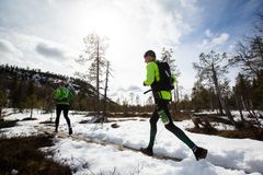 NUTS Karhunkierroksen juoksureitit kulkevat vakiintuneilla Rukan alueen ulkoilureiteillä. Kuva: NUTS / Aapo Laiho. 