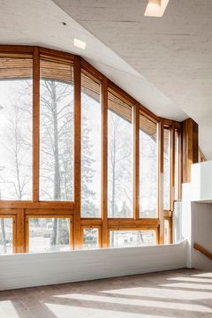 Aalto-yliopiston päärakennus Dipoli, Espoo. Peruskorjaus Arkkitehtitoimisto ALA Oy. Kuva Tuomas Uusheimo.