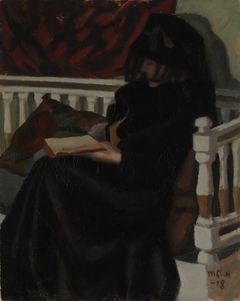 Marcus Collin: Woman in Black (1918). Private collection. Photo: Finnish National Gallery / Hannu Pakarinen.