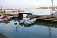 Naantalin kaupunkiveneet sijaitsevat Vanhankaupungin rannassa. Kuva: Vilma Ruokokoski/ Naantalin kaupunki