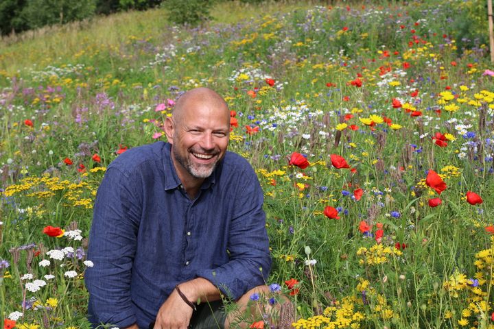 Idén om en blomsteräng föreslogs av Vasabon Matias Jungar. Bild: Vasa stad / Ronja Juola