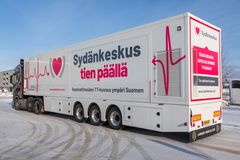 Pohjois-Euroopan ensimmäinen TT-rekka. Oulun Sydänkeskus Oy.