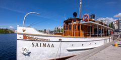 S/s Saimaa Riihisaaren laiturissa. Kuva: Jussi Kirmanen, Riihisaari - Savonlinnan museo