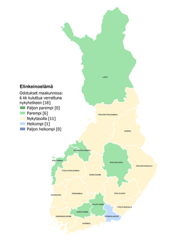 Elinkeinoelämän odotukset maakunnissa Pohjois-Savossa.