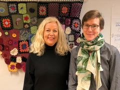 Espoon varhaiskasvatuksen asiantuntija Anita Vataja ja laaja-alainen erityisopettaja Karoliina Haukka , kuva: Jutta Kajander