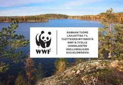 Saimaan Tuoreen tuotteiden myynnistä lahjoitetaan prosentti WWF Suomelle vaelluskalojen suojelutyöhön.