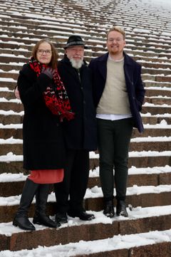 Kuva 1: Päivi Nerg, Tuomas Kuhmonen, Aleksi Koivisto. KUVA: Merja Karjalainen