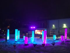 Osa valotaiteen teoskokonaisuus Dimension X:ää. Kuva: Antti Kulmala.