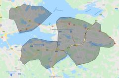 Lielahden, Pirkkalan, Jäähovin ja Kaukajärven McDonald's-ravintoloiden kuljetusalueet.